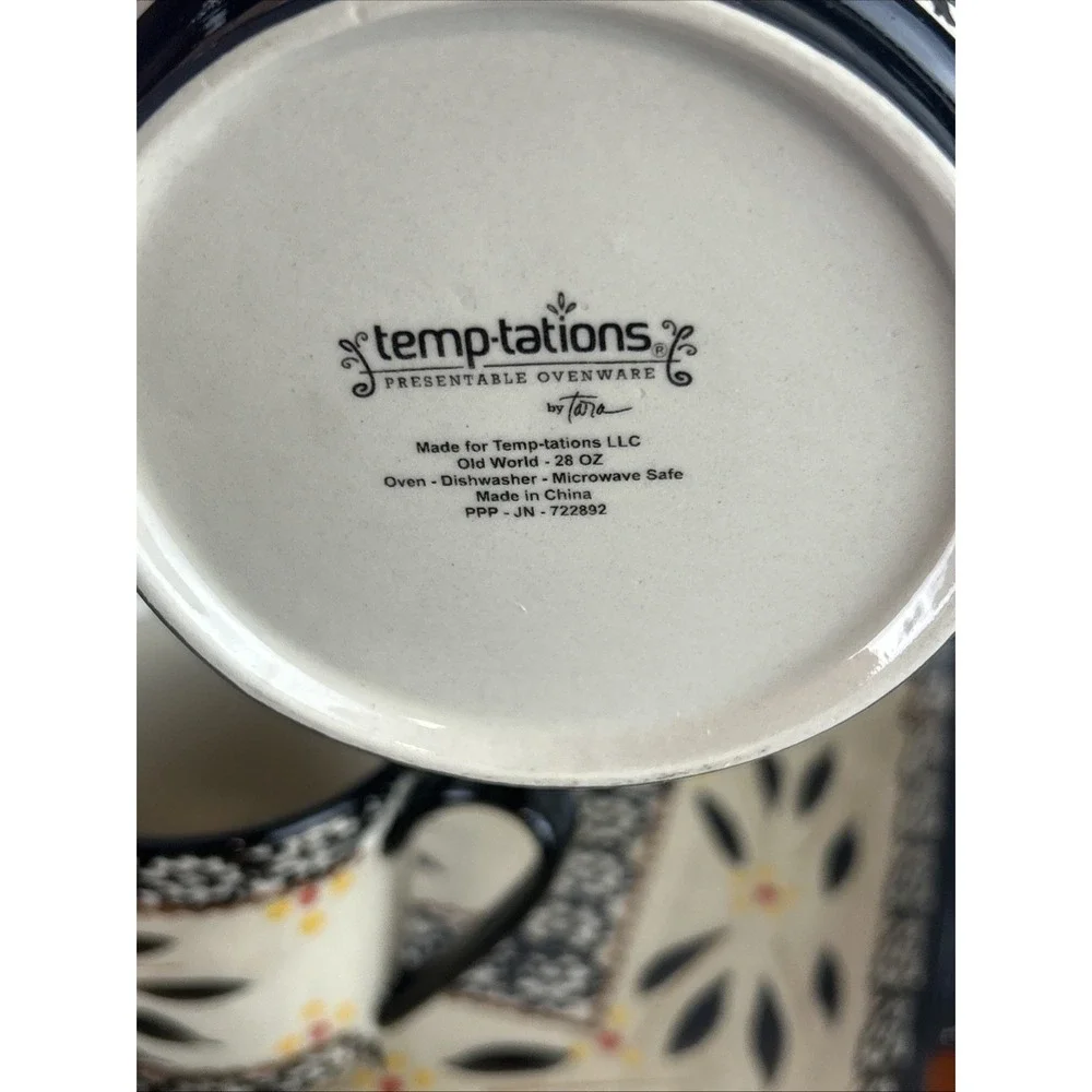 Temp-Tations By Tara Old World Black Tea, Sugar, Creamer, & Tray Set